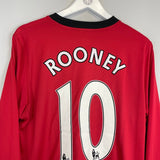 2009/10 MANCHESTER UNITED ROONEY 10 L/S HOME SHIRT (M) NIKE - Cult Kits - Medium - Buy Vintage Football Shirts, Authentic Retro Football Shirts For Sale, Classic Football Shirts & Soccer Jersey