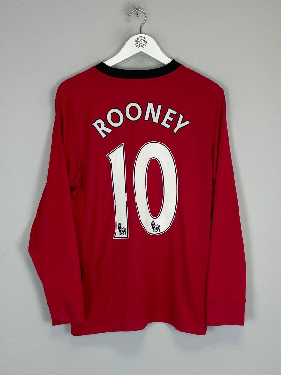 2009/10 MANCHESTER UNITED ROONEY 10 L/S HOME SHIRT (M) NIKE - Cult Kits - Medium - Buy Vintage Football Shirts, Authentic Retro Football Shirts For Sale, Classic Football Shirts & Soccer Jersey