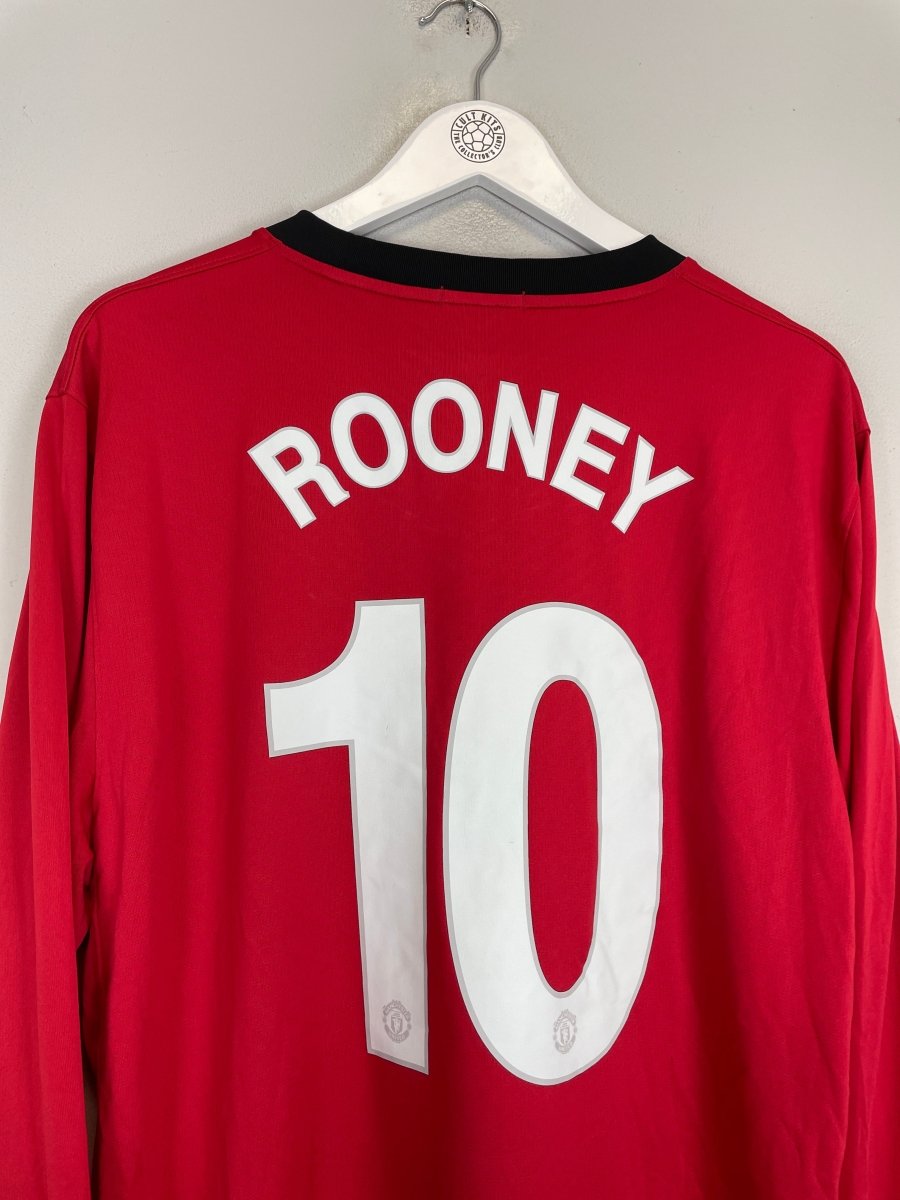2009/10 MANCHESTER UNITED ROONEY 10 L/S HOME SHIRT (M) NIKE - Cult Kits - Medium - Buy Vintage Football Shirts, Authentic Retro Football Shirts For Sale, Classic Football Shirts & Soccer Jersey