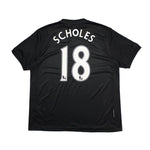 Buy 2009/10 Manchester United Scholes 18 Away Shirt (XL) Nike ~ Free worldwide shipping ~ Authentic Vintage Football Shirts from Cult Kits