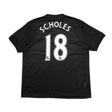 Buy 2009/10 Manchester United Scholes 18 Away Shirt (XL) Nike ~ Free worldwide shipping ~ Authentic Vintage Football Shirts from Cult Kits