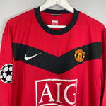 Shop 2009/10 MANCHESTER UNITED SCHOLES #18 C/L L/S *BNWT* HOME SHIRT (XL) NIKE, classic football shirts, vintage football shirts & retro soccer jerseys at Cult Kits