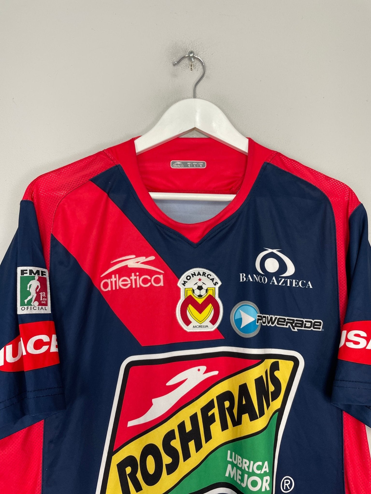Shop 2009/10 MONARCAS MORELIA AWAY SHIRT (L) ATLETICA, classic football shirts, vintage football shirts & retro soccer jerseys at Cult Kits