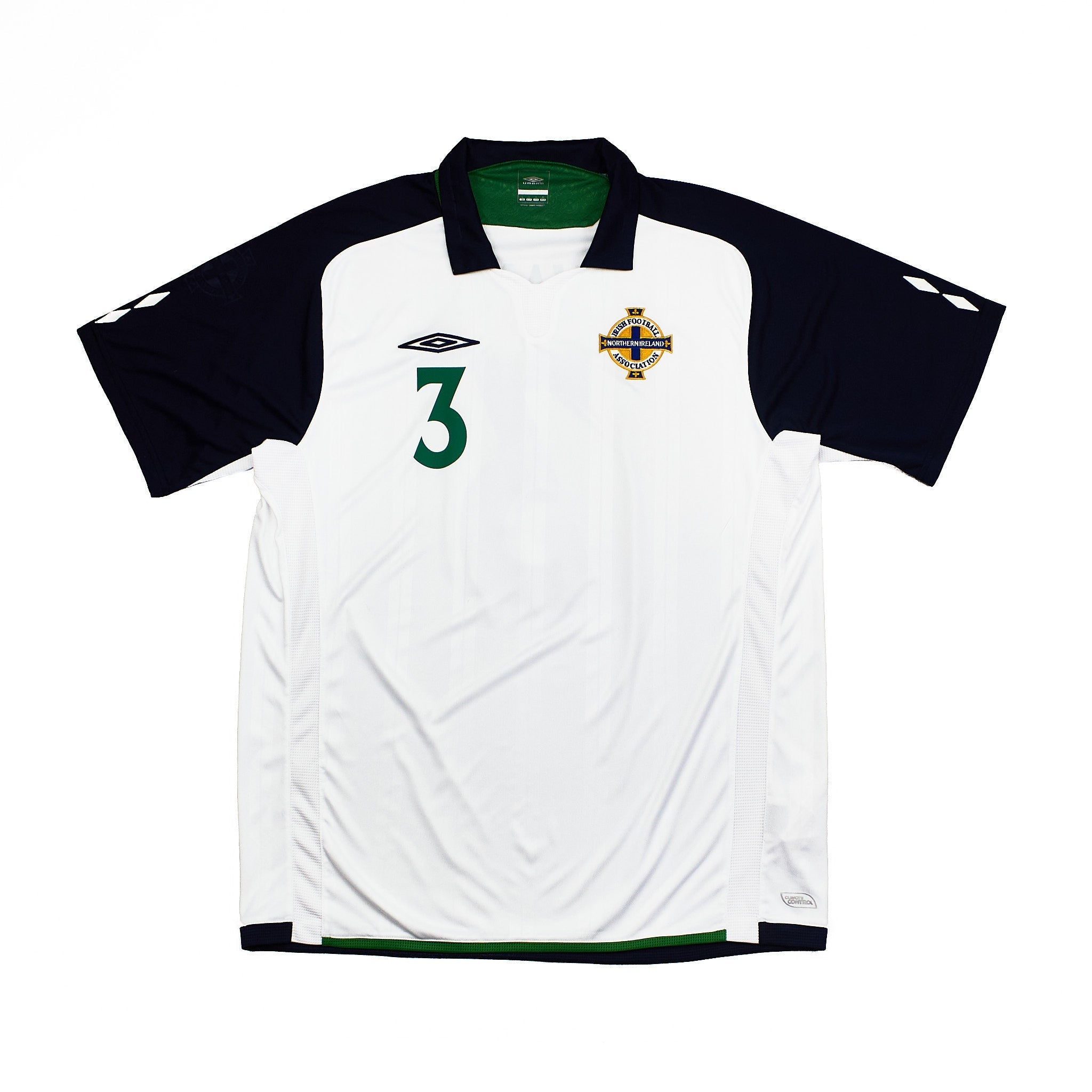 Buy 2009/10 Northern Ireland Evans 3 Away Shirt (L) Umbro ~ Free worldwide shipping ~ Authentic Vintage Football Shirts from Cult Kits