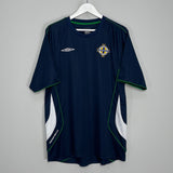 Shop 2009/10 NORTHERN IRELAND TRAINING SHIRT (XXL) UMBRO, classic football shirts, vintage football shirts & retro soccer jerseys at Cult Kits