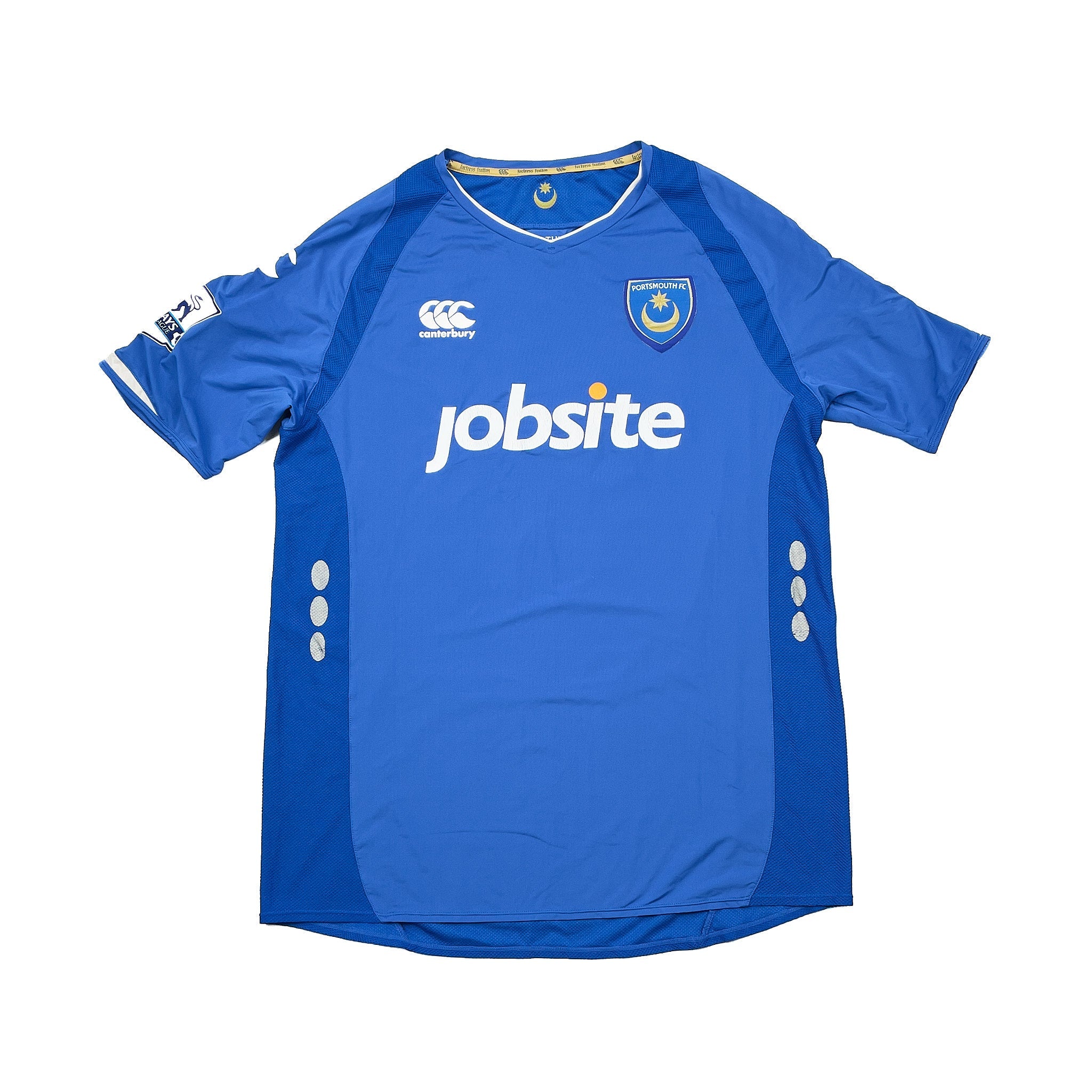 Buy 2009/10 PORTSMOUTH BOATENG 23 *MATCH WORN VS MANCHESTER UNITED* HOME SHIRT (L) CANTERBURY ~ Free worldwide shipping available ~ Authentic Vintage Football Shirts from Cult Kits