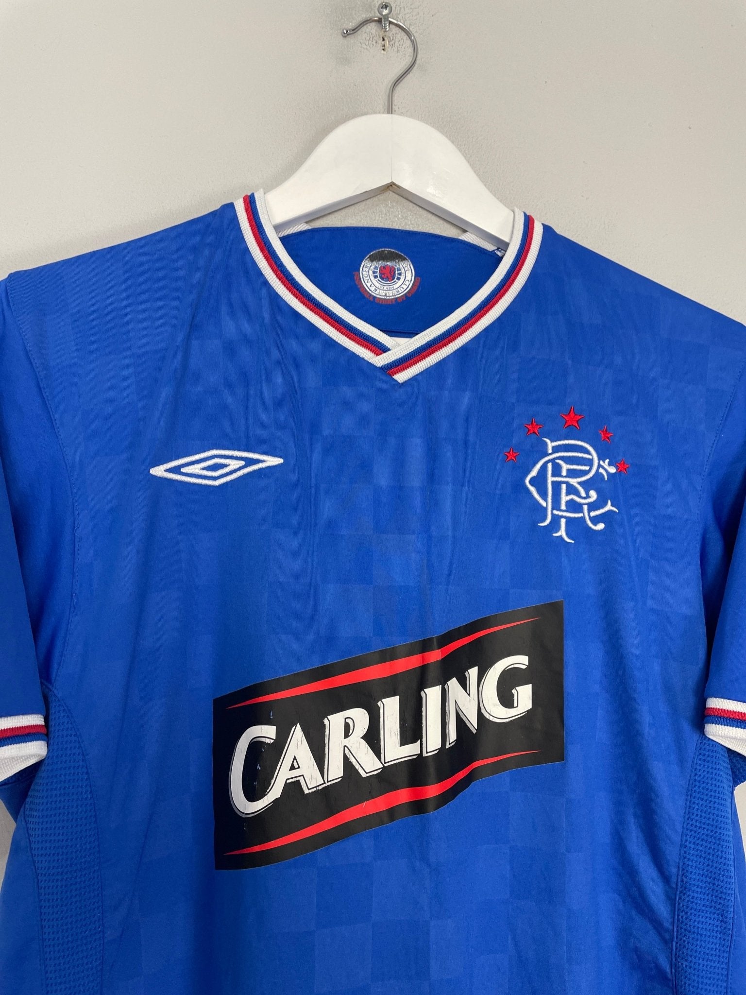 Shop 2009/10 RANGERS HOME SHIRT (M) UMBRO, classic football shirts, vintage football shirts & retro soccer jerseys at Cult Kits