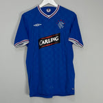 Shop 2009/10 RANGERS HOME SHIRT (M) UMBRO, classic football shirts, vintage football shirts & retro soccer jerseys at Cult Kits
