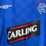 Shop 2009/10 RANGERS HOME SHIRT (M) UMBRO, classic football shirts, vintage football shirts & retro soccer jerseys at Cult Kits