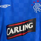 Shop 2009/10 RANGERS HOME SHIRT (M) UMBRO, classic football shirts, vintage football shirts & retro soccer jerseys at Cult Kits
