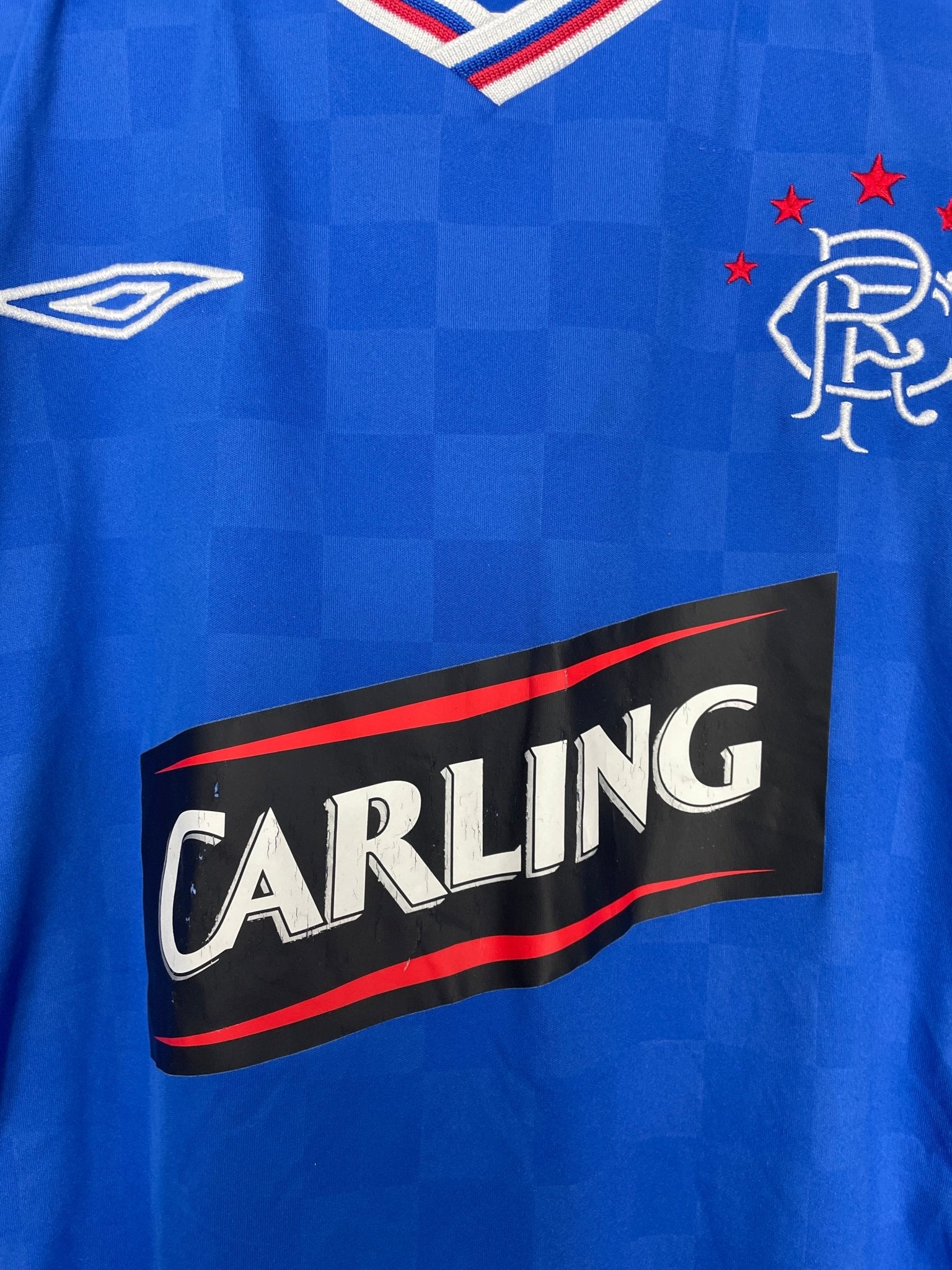 Shop 2009/10 RANGERS HOME SHIRT (M) UMBRO, classic football shirts, vintage football shirts & retro soccer jerseys at Cult Kits