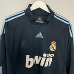 Shop 2009/10 REAL MADRID #22 *PLAYER ISSUE* L/S AWAY SHIRT (L) ADIDAS, classic football shirts, vintage football shirts & retro soccer jerseys at Cult Kits