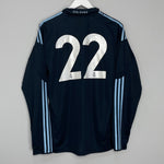 Shop 2009/10 REAL MADRID #22 *PLAYER ISSUE* L/S AWAY SHIRT (L) ADIDAS, classic football shirts, vintage football shirts & retro soccer jerseys at Cult Kits