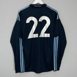 Shop 2009/10 REAL MADRID #22 *PLAYER ISSUE* L/S AWAY SHIRT (L) ADIDAS, classic football shirts, vintage football shirts & retro soccer jerseys at Cult Kits