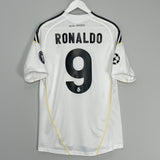 Shop 2009/10 REAL MADRID RONALDO #9 C/L HOME SHIRT (M) ADIDAS, classic football shirts, vintage football shirts & retro soccer jerseys at Cult Kits