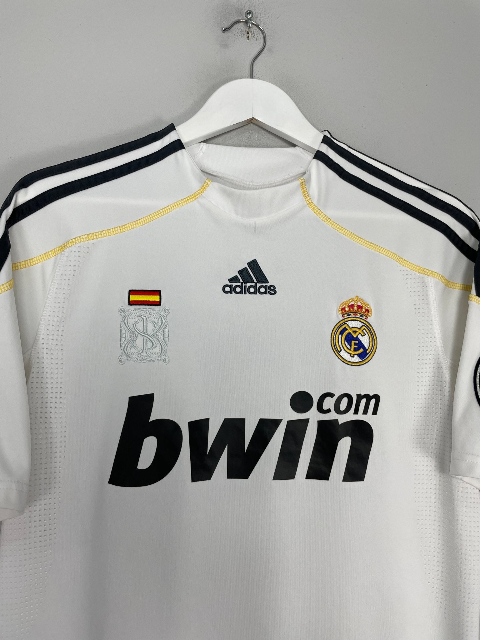 Shop 2009/10 REAL MADRID RONALDO #9 C/L HOME SHIRT (M) ADIDAS, classic football shirts, vintage football shirts & retro soccer jerseys at Cult Kits