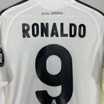 Shop 2009/10 REAL MADRID RONALDO #9 C/L HOME SHIRT (M) ADIDAS, classic football shirts, vintage football shirts & retro soccer jerseys at Cult Kits