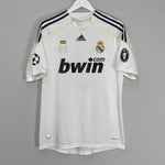 Shop 2009/10 REAL MADRID RONALDO #9 C/L HOME SHIRT (M) ADIDAS, classic football shirts, vintage football shirts & retro soccer jerseys at Cult Kits