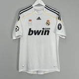 Shop 2009/10 REAL MADRID RONALDO #9 C/L HOME SHIRT (M) ADIDAS, classic football shirts, vintage football shirts & retro soccer jerseys at Cult Kits