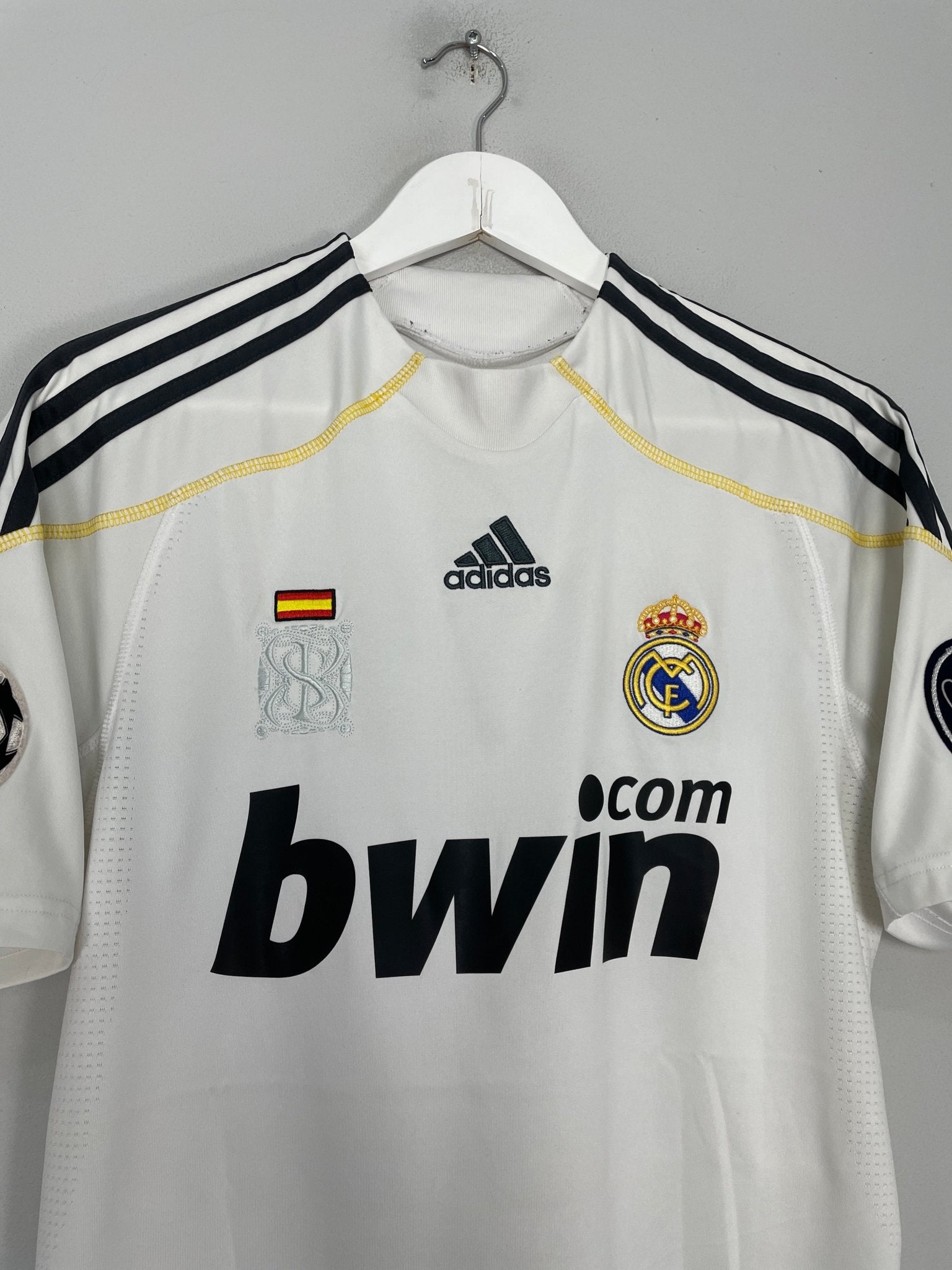 Shop 2009/10 REAL MADRID RONALDO #9 C/L HOME SHIRT (S) ADIDAS, classic football shirts, vintage football shirts & retro soccer jerseys at Cult Kits