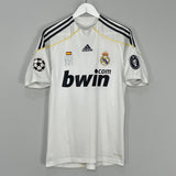 Shop 2009/10 REAL MADRID RONALDO #9 C/L HOME SHIRT (S) ADIDAS, classic football shirts, vintage football shirts & retro soccer jerseys at Cult Kits