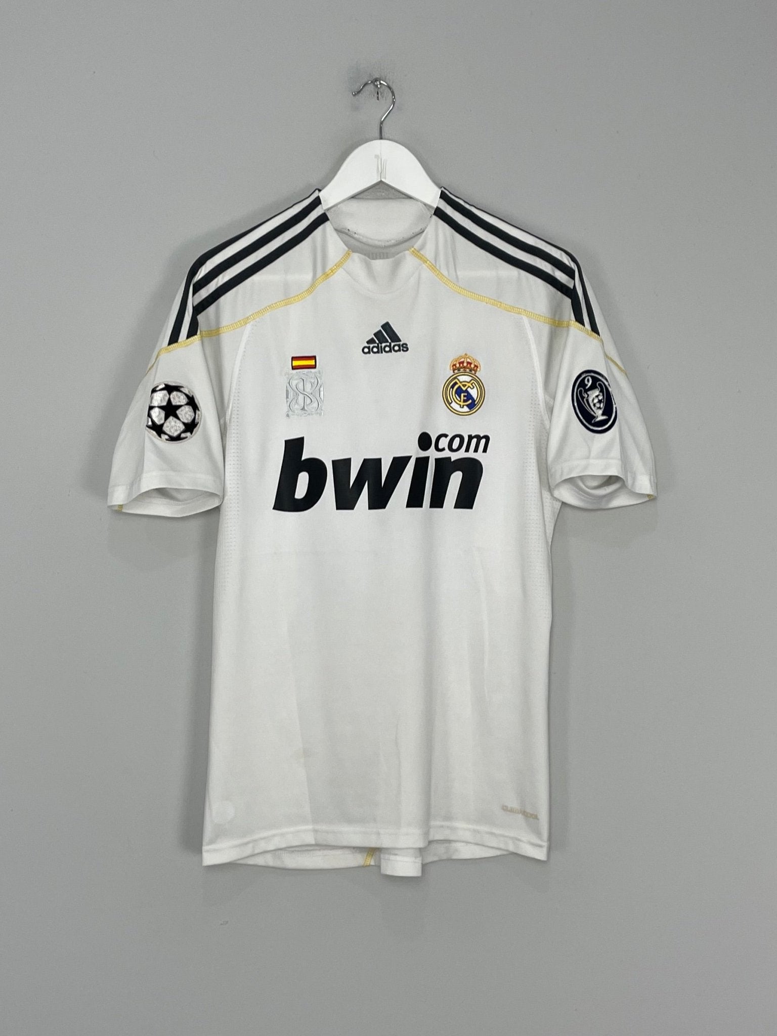 Shop 2009/10 REAL MADRID RONALDO #9 C/L HOME SHIRT (S) ADIDAS, classic football shirts, vintage football shirts & retro soccer jerseys at Cult Kits