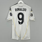Shop 2009/10 REAL MADRID RONALDO #9 C/L HOME SHIRT (S) ADIDAS, classic football shirts, vintage football shirts & retro soccer jerseys at Cult Kits
