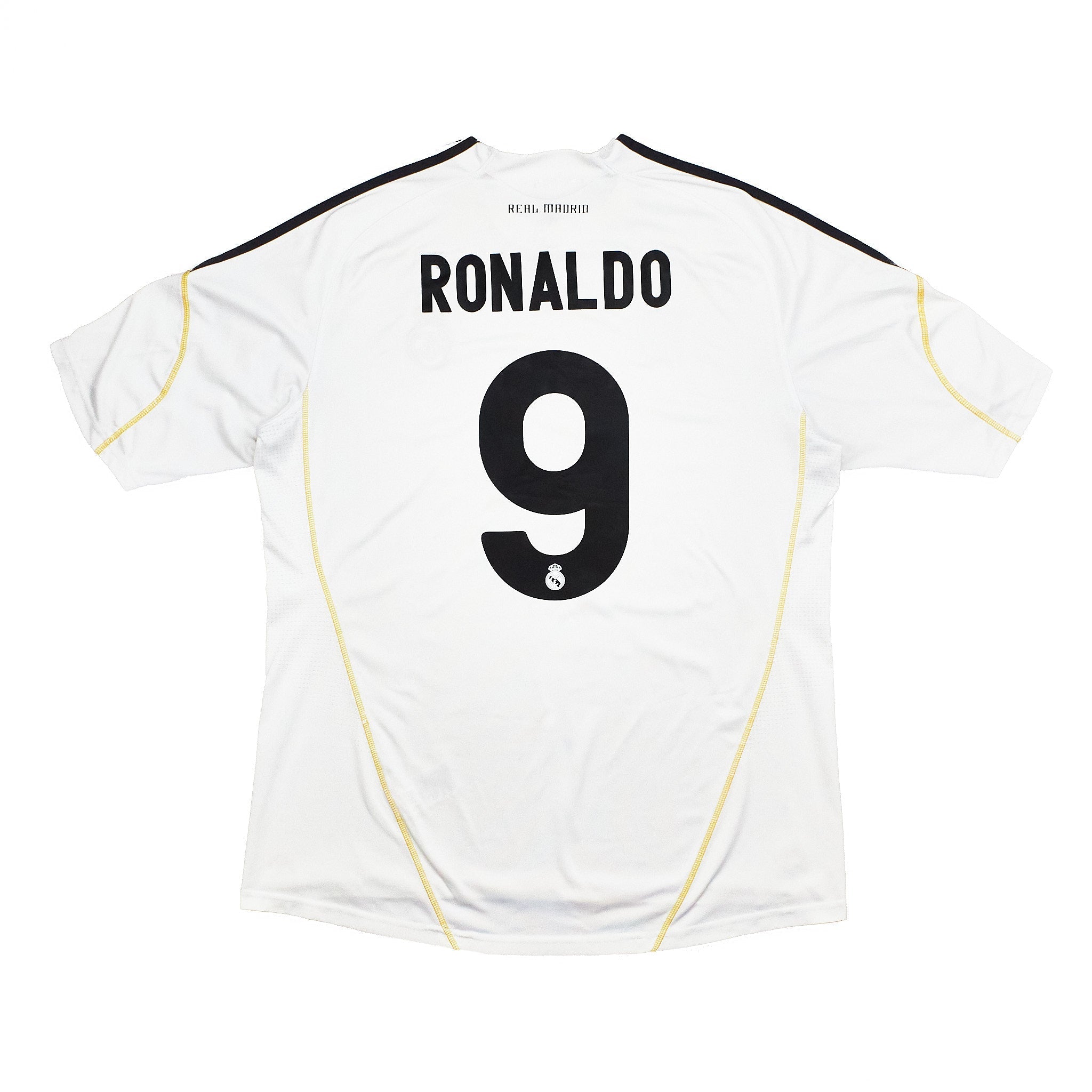 Buy 2009/10 Real Madrid Ronaldo 9 C/L Home Shirt (XL) Adidas ~ Free worldwide shipping ~ Authentic Vintage Football Shirts from Cult Kits