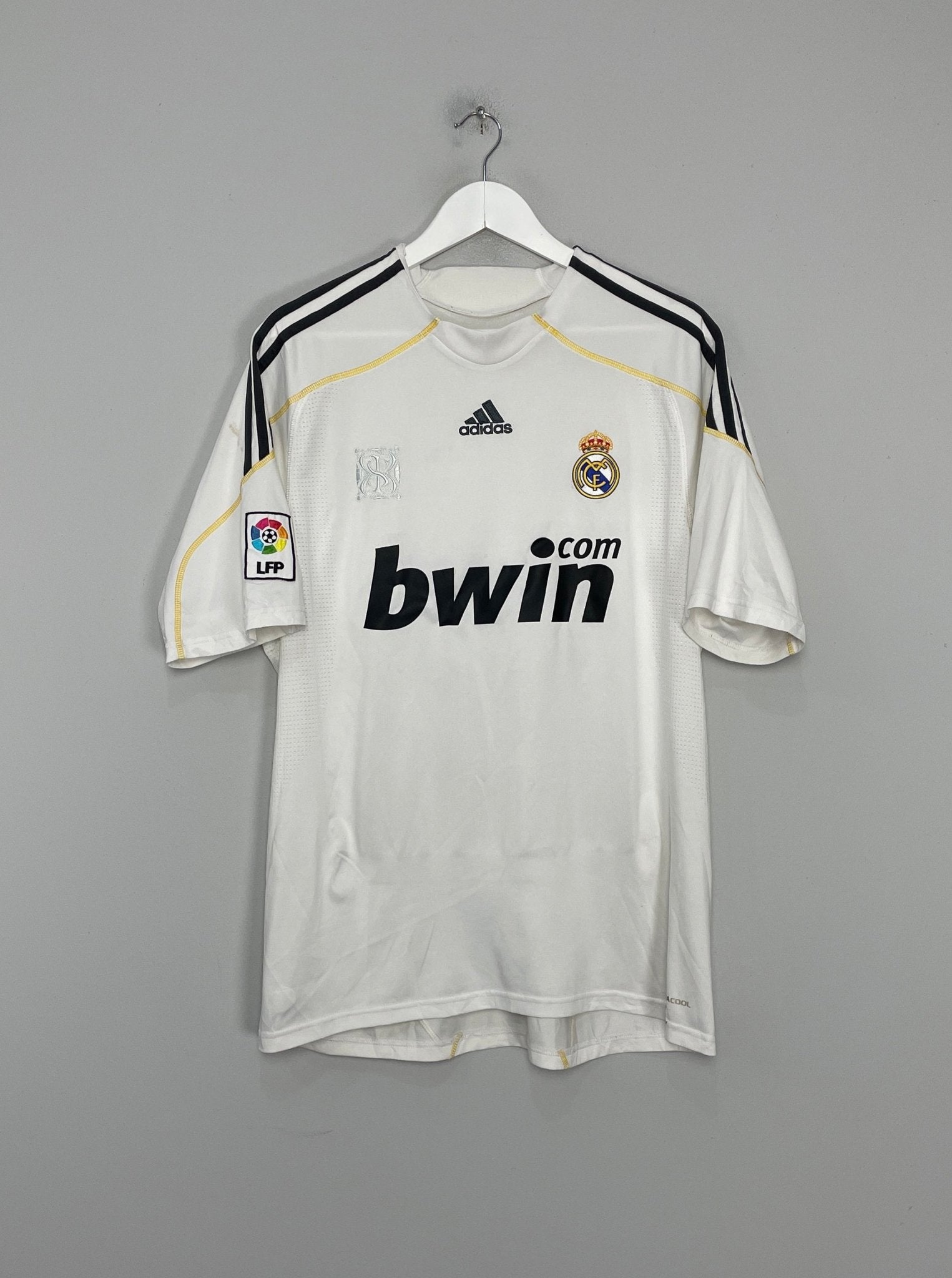 Shop 2009/10 REAL MADRID RONALDO #9 HOME SHIRT (L) ADIDAS, classic football shirts, vintage football shirts & retro soccer jerseys at Cult Kits