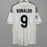 Shop 2009/10 REAL MADRID RONALDO #9 HOME SHIRT (L) ADIDAS, classic football shirts, vintage football shirts & retro soccer jerseys at Cult Kits