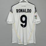 Shop 2009/10 REAL MADRID RONALDO #9 HOME SHIRT (L) ADIDAS, classic football shirts, vintage football shirts & retro soccer jerseys at Cult Kits