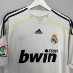 Shop 2009/10 REAL MADRID RONALDO #9 HOME SHIRT (L) ADIDAS, classic football shirts, vintage football shirts & retro soccer jerseys at Cult Kits
