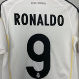 Shop 2009/10 REAL MADRID RONALDO #9 HOME SHIRT (S) ADIDAS, classic football shirts, vintage football shirts & retro soccer jerseys at Cult Kits