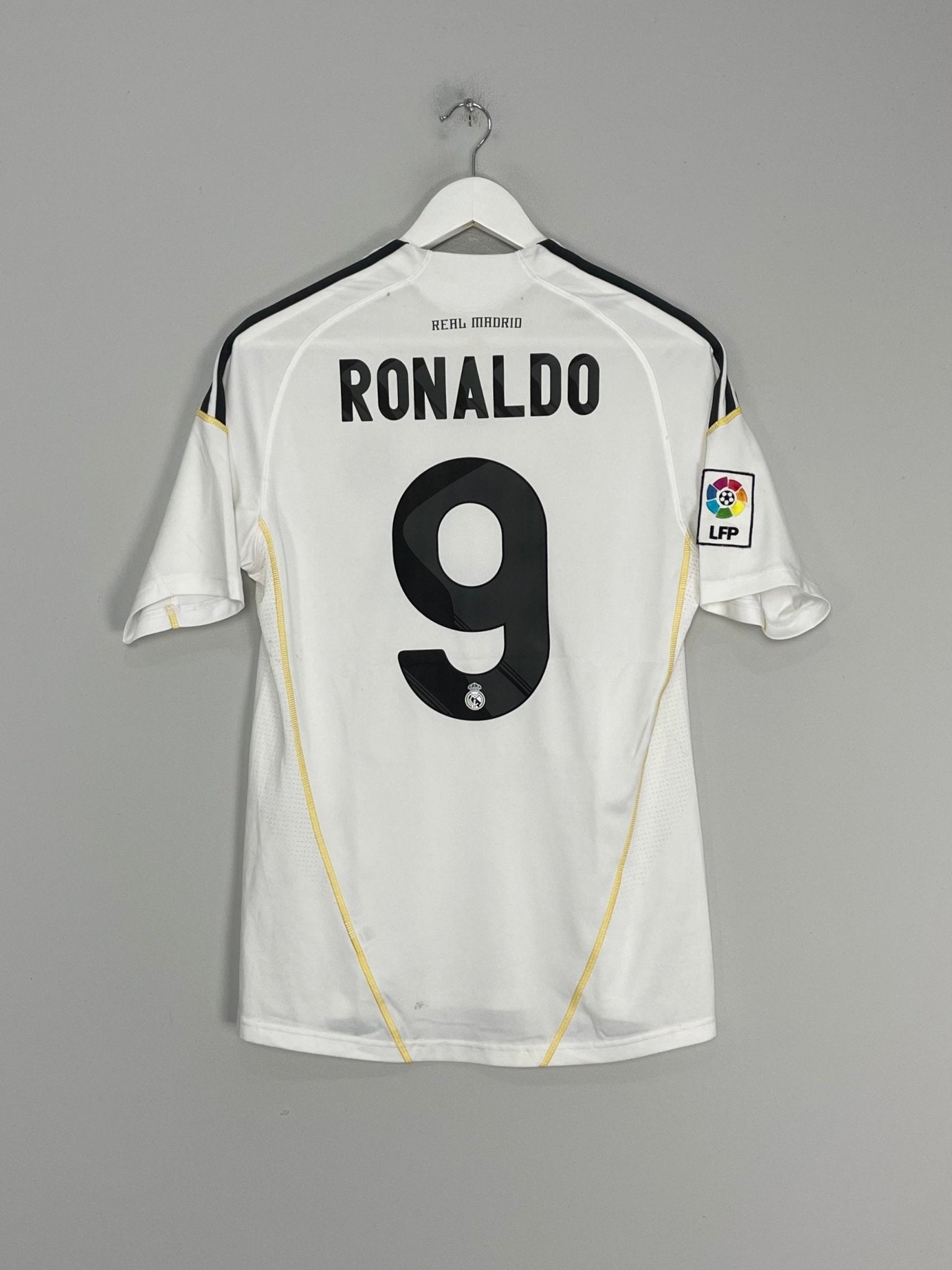 Shop 2009/10 REAL MADRID RONALDO #9 HOME SHIRT (S) ADIDAS, classic football shirts, vintage football shirts & retro soccer jerseys at Cult Kits