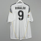 Shop 2009/10 REAL MADRID RONALDO #9 HOME SHIRT (XXL) ADIDAS, classic football shirts, vintage football shirts & retro soccer jerseys at Cult Kits