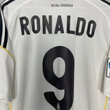 Shop 2009/10 REAL MADRID RONALDO #9 HOME SHIRT (XXL) ADIDAS, classic football shirts, vintage football shirts & retro soccer jerseys at Cult Kits