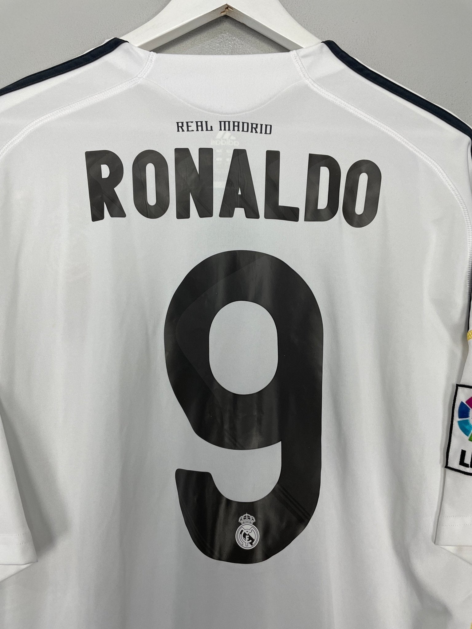 Shop 2009/10 REAL MADRID RONALDO #9 HOME SHIRT (XXL) ADIDAS, classic football shirts, vintage football shirts & retro soccer jerseys at Cult Kits