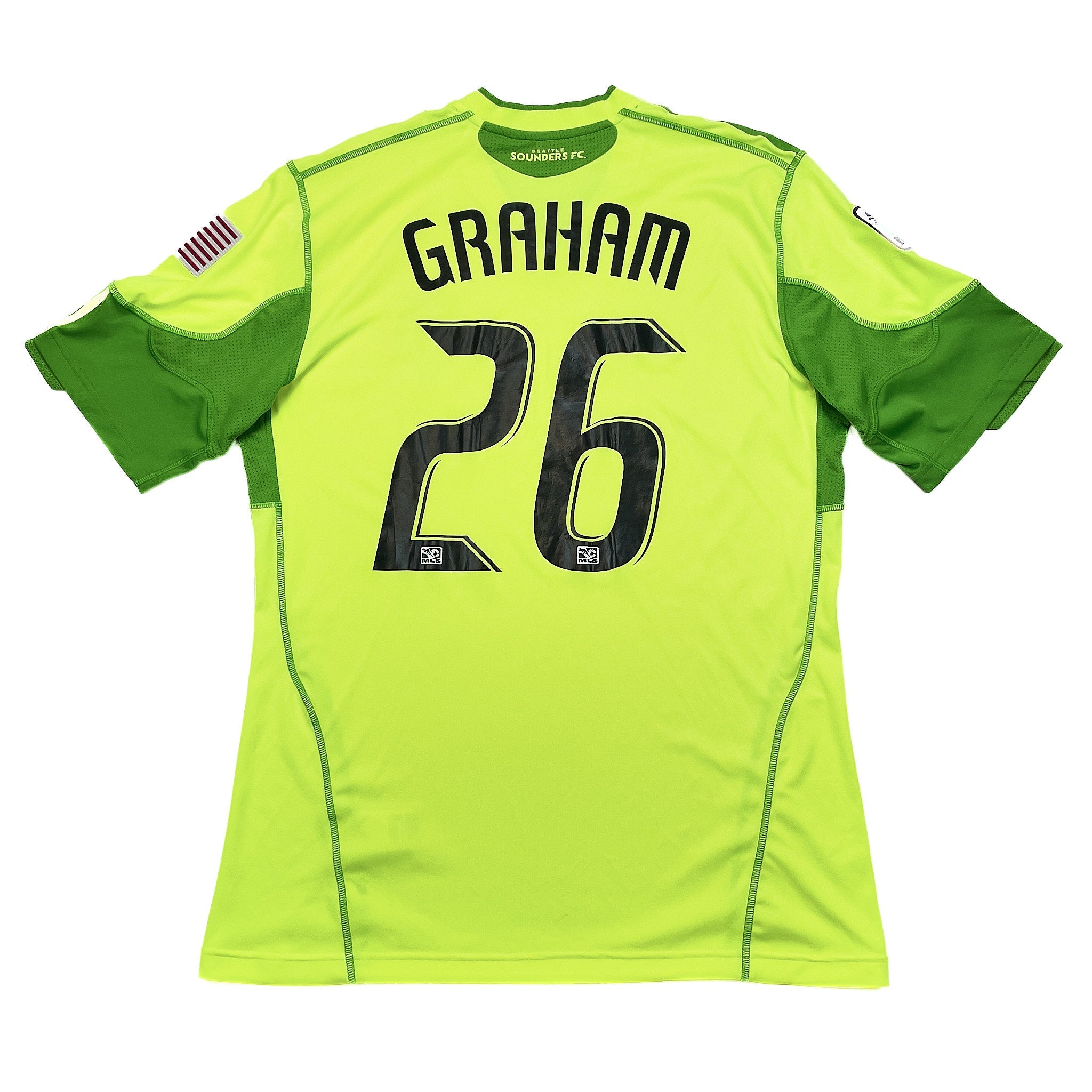 Buy 2009/10 SEATTLE SOUNDERS GRAHAM 26 *MATCH WORN vs MANCHESTER UNITED* THIRD SHIRT (XL) ADIDAS ~ Free worldwide shipping available ~ Authentic Vintage Football Shirts from Cult Kits