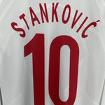 Shop 2009/10 SERBIA STANKOVIC #10 *PLAYER ISSUE* L/S AWAY SHIRT (L) NIKE, classic football shirts, vintage football shirts & retro soccer jerseys at Cult Kits