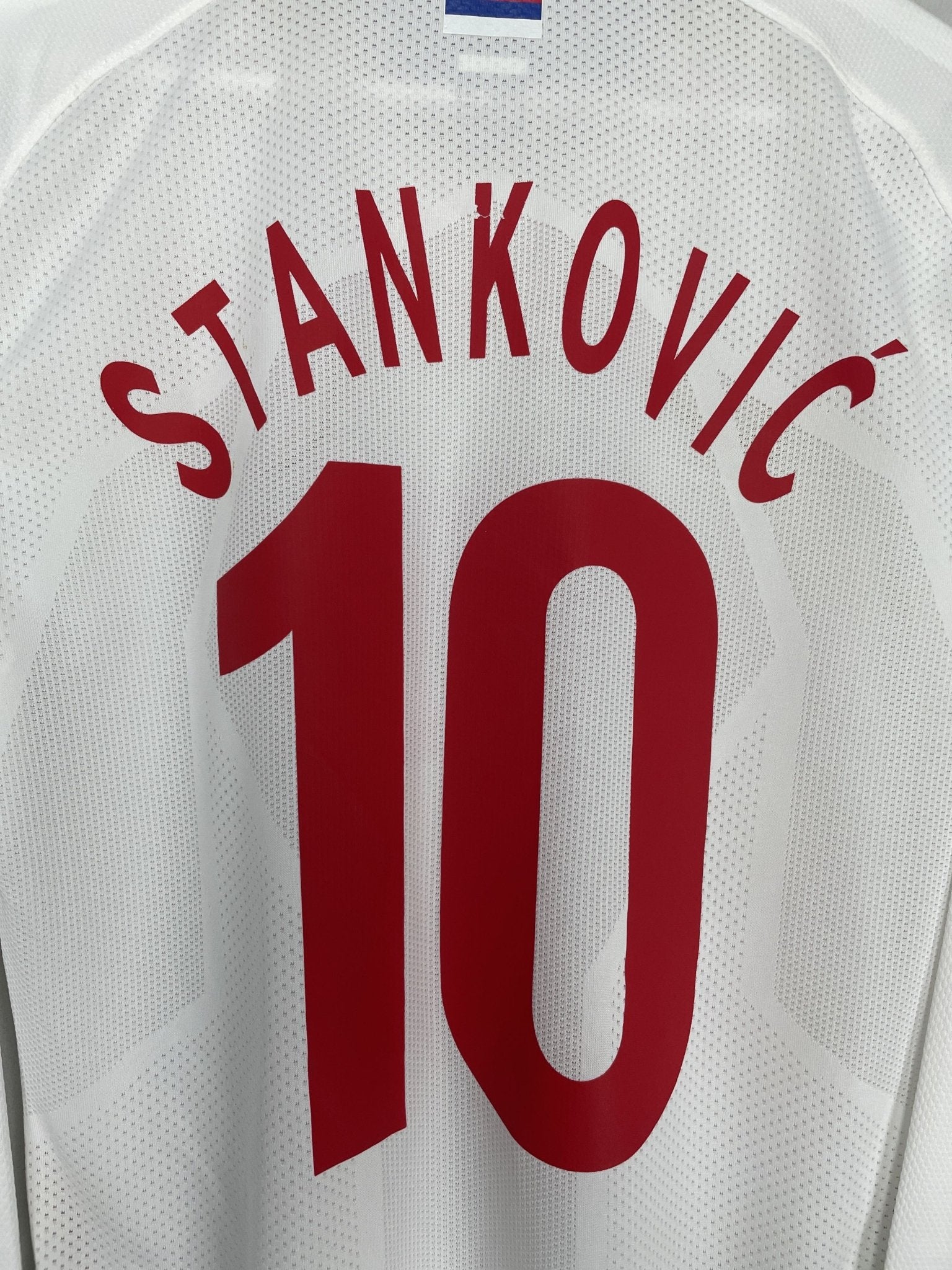 Shop 2009/10 SERBIA STANKOVIC #10 *PLAYER ISSUE* L/S AWAY SHIRT (L) NIKE, classic football shirts, vintage football shirts & retro soccer jerseys at Cult Kits