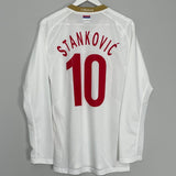 Shop 2009/10 SERBIA STANKOVIC #10 *PLAYER ISSUE* L/S AWAY SHIRT (L) NIKE, classic football shirts, vintage football shirts & retro soccer jerseys at Cult Kits