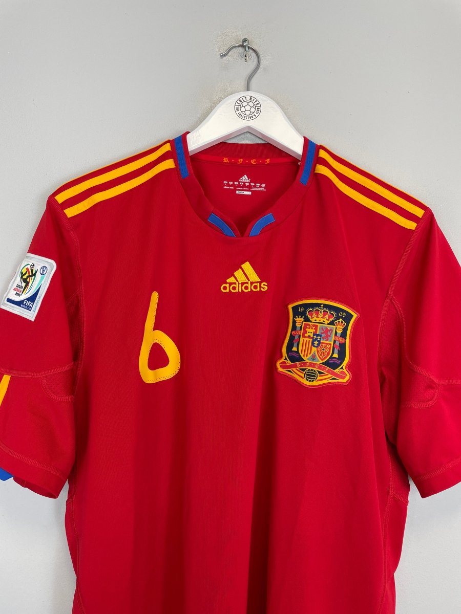 2009/10 SPAIN A.INIESTA 6 HOME SHIRT (L) ADIDAS - Cult Kits - Large - Buy Vintage Football Shirts, Authentic Retro Football Shirts For Sale, Classic Football Shirts & Soccer Jersey