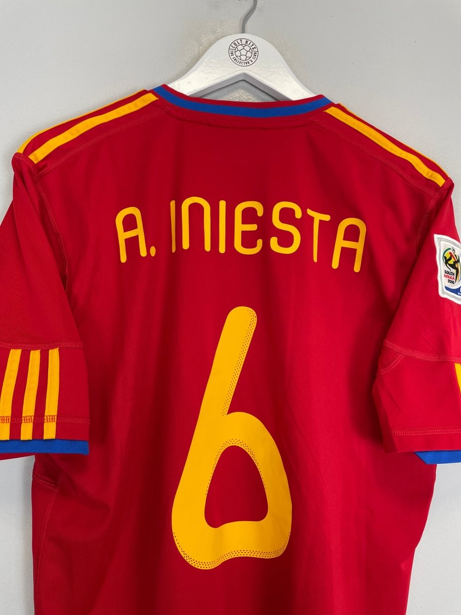 Iniesta Kit Small 2009/10 SPAIN A.INIESTA #6 HOME SHIRT (L) ADIDAS – Cult Kits