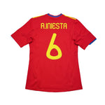 Buy 2009/10 Spain A.Iniesta 6 Home Shirt (S) Adidas ~ Free worldwide shipping ~ Authentic Vintage Football Shirts from Cult Kits