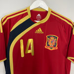 Shop 2009/10 SPAIN ALONSO #14 HOME SHIRT (M) ADIDAS, classic football shirts, vintage football shirts & retro soccer jerseys at Cult Kits