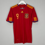 Shop 2009/10 SPAIN TORRES #9 HOME SHIRT (M) ADIDAS, classic football shirts, vintage football shirts & retro soccer jerseys at Cult Kits