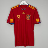 Shop 2009/10 SPAIN TORRES #9 HOME SHIRT (M) ADIDAS, classic football shirts, vintage football shirts & retro soccer jerseys at Cult Kits
