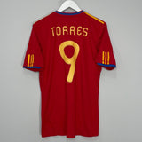 Shop 2009/10 SPAIN TORRES #9 HOME SHIRT (M) ADIDAS, classic football shirts, vintage football shirts & retro soccer jerseys at Cult Kits