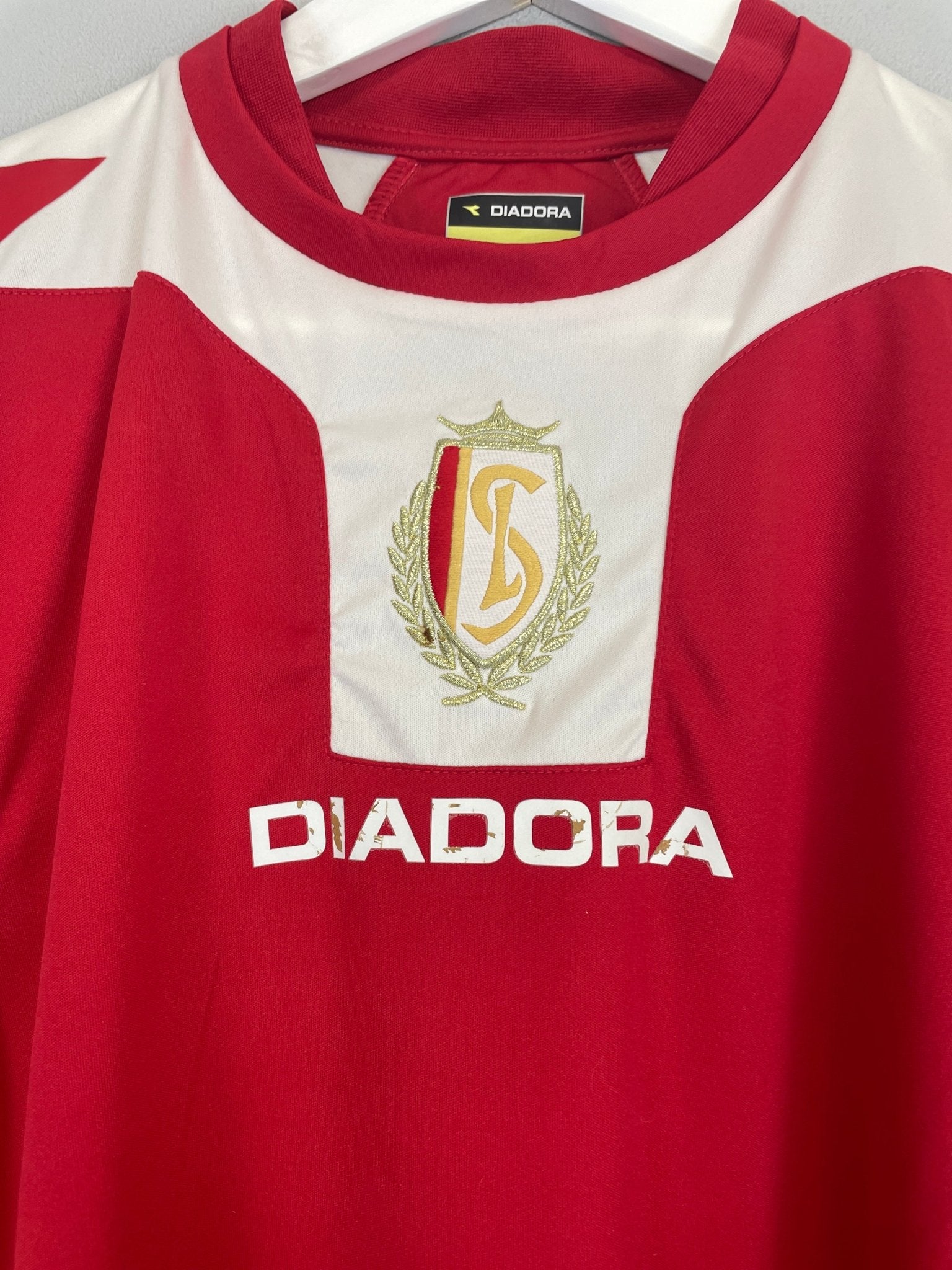 Shop 2009/10 STANDARD LIEGE HOME SHIRT (M) DIADORA, classic football shirts, vintage football shirts & retro soccer jerseys at Cult Kits