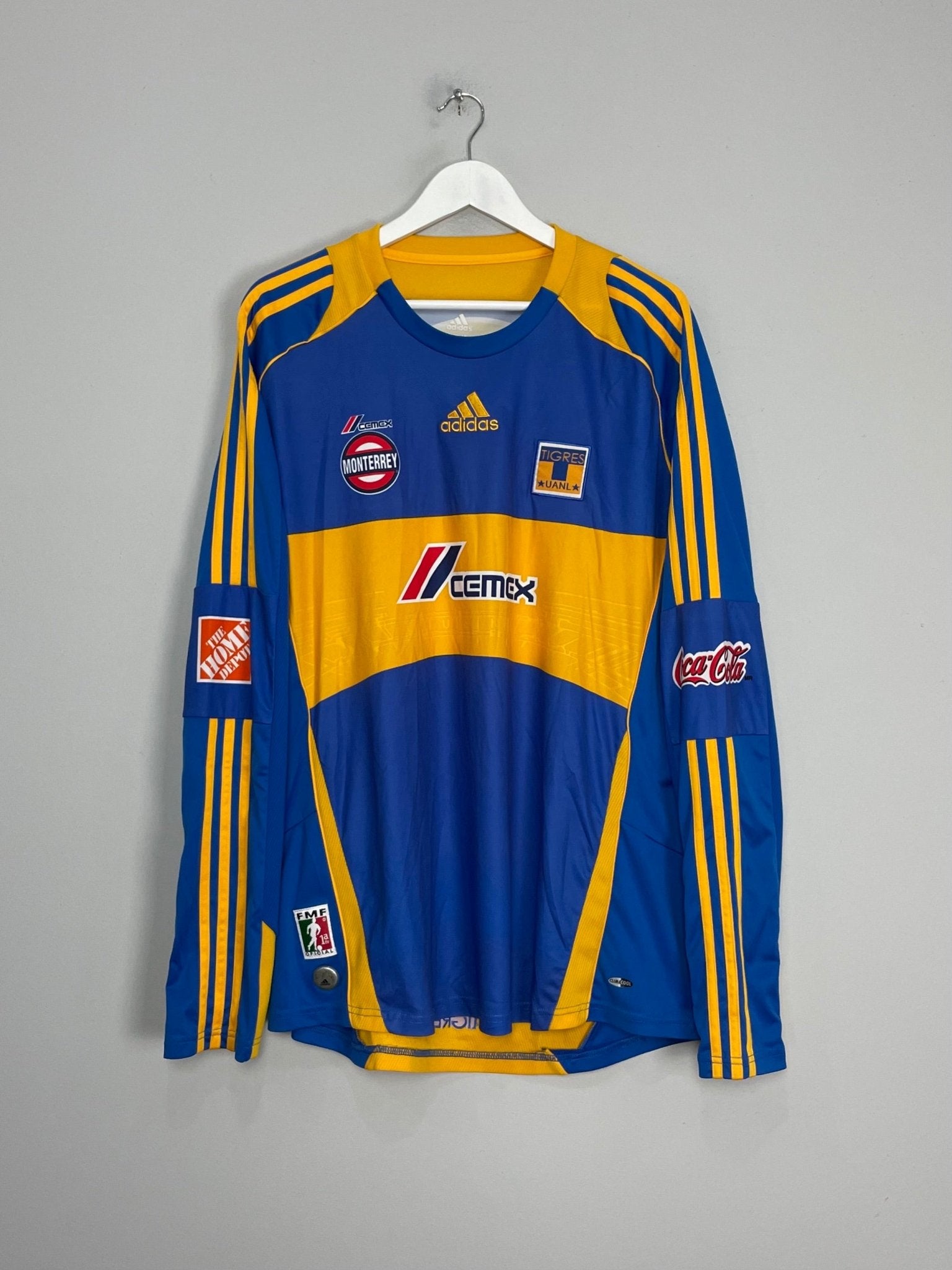 Shop 2009/10 TIGRES L/S AWAY SHIRT (XL) ADIDAS, classic football shirts, vintage football shirts & retro soccer jerseys at Cult Kits